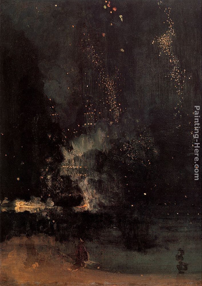 James Abbott McNeill Whistler Nocturne in Black and Gold The Falling Rocket